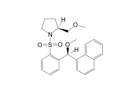 (1S,1'S)-N-[o-[1'-Methoxy-1'-(.alpha.-naphthyl)methyl)benzenesulfonyl]-2-methoxymethylpyrrolidine