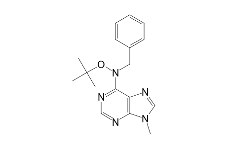 N-BENZYL-N-TERT.-BUTOXY-9-METHYL-9-H-PURIN-6-AMINE