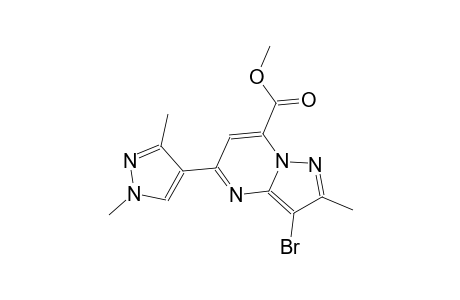 pyrazolo[1,5-a]pyrimidine-7-carboxylic acid, 3-bromo-5-(1,3-dimethyl-1H-pyrazol-4-yl)-2-methyl-, methyl ester