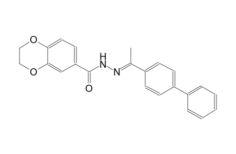 1,4-benzodioxin-6-carboxylic acid, 2,3-dihydro-, 2-[(E)-1-[1,1'-biphenyl]-4-ylethylidene]hydrazide