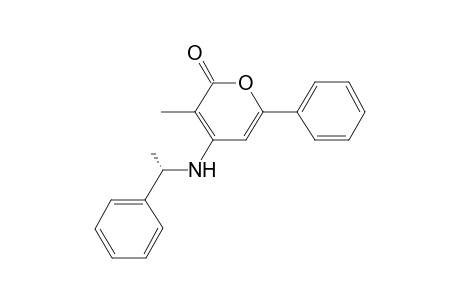 3-Methyl-4-.alpha.-(methylbenzyl)amino-6-phenylpyran-2-one