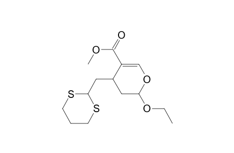 Methyl (2RS,4RS)-4-[(1,3-dithian-2-yl)methyl]-2-ethoxy-3,4-dihydro-2H-pyran-5-carboxylate