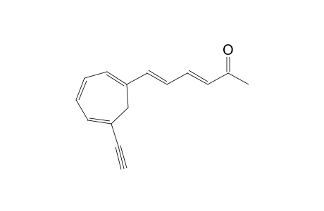 (3E,5E)-6-(6-ethynyl-1-cyclohepta-1,3,5-trienyl)-2-hexa-3,5-dienone