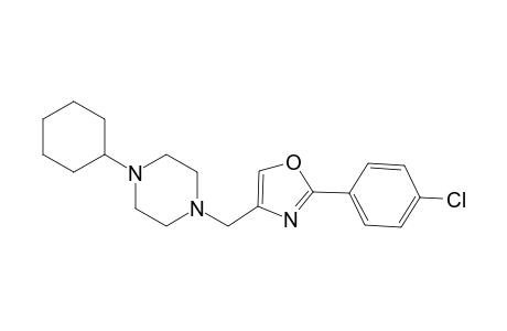 1-[2-(4-Chlorophenyl)oxazol-4-ylmethyl]-4-cyclohexylpiperazine