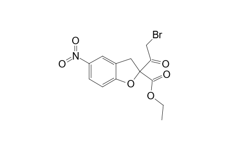 ETHYL-2-BROMOACETYL-5-NITRO-2,3-DIHYDROBENZO-[B]-FURAN-2-CARBOXYLATE