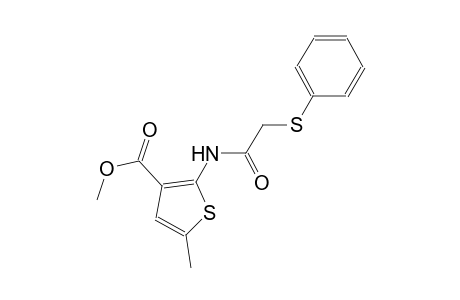 methyl 5-methyl-2-{[(phenylsulfanyl)acetyl]amino}-3-thiophenecarboxylate