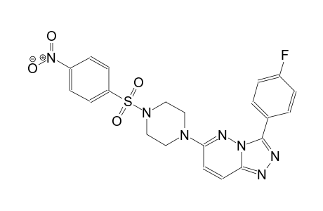 [1,2,4]triazolo[4,3-b]pyridazine, 3-(4-fluorophenyl)-6-[4-[(4-nitrophenyl)sulfonyl]-1-piperazinyl]-