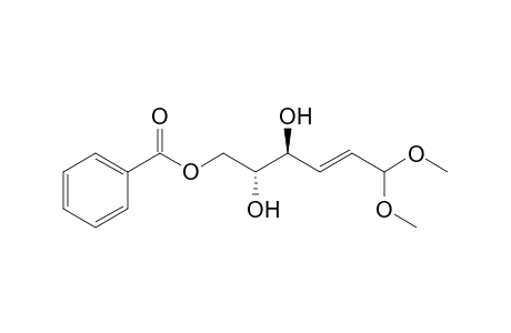 (2E,4S,5R)-6-Benzoyloxy-4,5-dihydroxy-2-hexenal dimethyl acetal