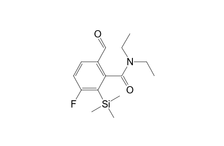 N,N-diethyl-3-fluoranyl-6-methanoyl-2-trimethylsilyl-benzamide
