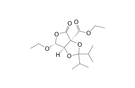 Furo[3,4-d]-1,3-dioxole-3a(4H)-carboxylic acid, 6-ethoxydihydro-2,2-bis(1-methylethyl)-4-oxo-, ethyl ester, (3a.alpha.,6.alpha.,6a.alpha.)-(.+-.)-