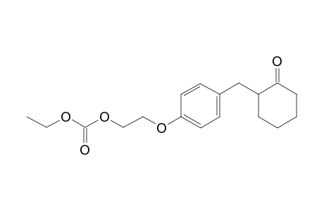 Carbonic acid ethyl 2-[4-[(2-ketocyclohexyl)methyl]phenoxy]ethyl ester