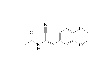 N-[(E)-1-cyano-2-(3,4-dimethoxyphenyl)ethenyl]acetamide