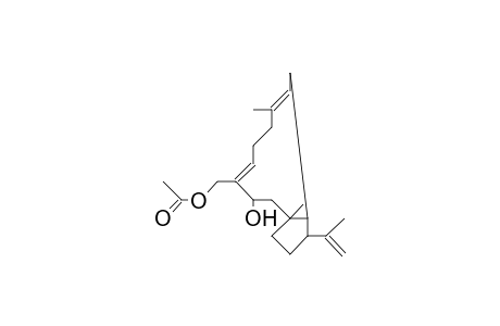 3(S)-Hydroxy-16-acetoxy-1(R),11(S),12(R)-dolabell-4(E),8(E),18-trien