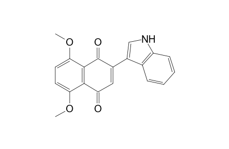 2-(3'-Indolyl)-5,8-dimethoxy-1,4-naphthoquinone