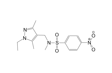 benzenesulfonamide, N-[(1-ethyl-3,5-dimethyl-1H-pyrazol-4-yl)methyl]-N-methyl-4-nitro-