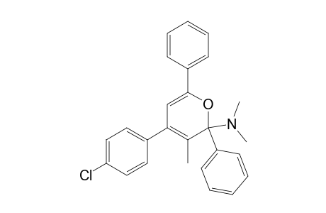 2-Dimethylamino-3-methyl-4-(4-chlorophenyl)-2,6-diphenyl-2H-pyrane