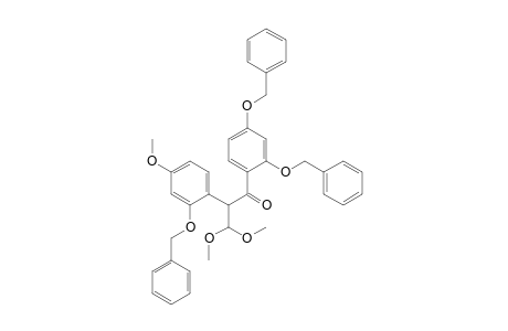 1-Propanone, 1-[2,4-bis(phenylmethoxy)phenyl]-3,3-dimethoxy-2-[4-methoxy-2-(phenylmethoxy)phenyl]-
