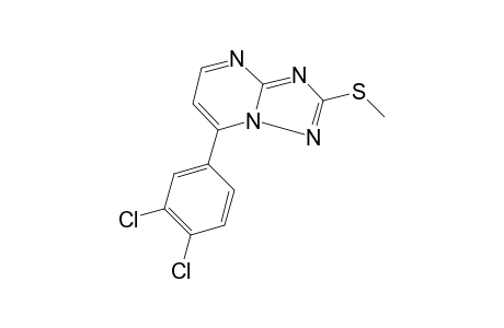 7-(3,4-DICHLOROPHENYL)-2-(METHYLTHIO)-s-TRIAZOLO[1,5-a]PYRIMIDINE