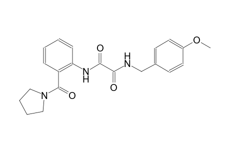 ethanediamide, N~1~-[(4-methoxyphenyl)methyl]-N~2~-[2-(1-pyrrolidinylcarbonyl)phenyl]-