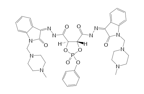 (4R,5R)-N'4,N'5-BIS-[2-OXO-1-(4-METHYL-PIPERAZIN-1-YL-METHYL)-INDOLIN-3-YLIDENE]-2-(PHENOXY)-1,3,2-DIOXA-PHOSPHOLANE-4,5-DICARBOHYDRAZIDE-2-OXIDE