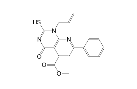 pyrido[2,3-d]pyrimidine-5-carboxylic acid, 1,4-dihydro-2-mercapto-4-oxo-7-phenyl-1-(2-propenyl)-, methyl ester