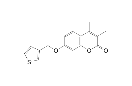 2H-1-Benzopyran-2-one, 3,4-dimethyl-7-(3-thienylmethoxy)-