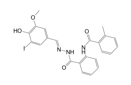 benzoic acid, 2-[(2-methylbenzoyl)amino]-, 2-[(E)-(4-hydroxy-3-iodo-5-methoxyphenyl)methylidene]hydrazide