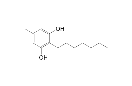 1,3-Benzenediol, 2-heptyl-5-methyl-