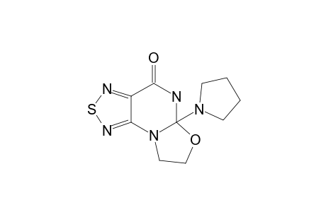 5A-PYRROLIDINO-5,5A,7,8-TETRAHYDRO-1,2,5-THIADIAZOLO-[3.4-D]-OXAZOLO-[2.3-B]-7-H-PYRIMIDIN-4-ONE