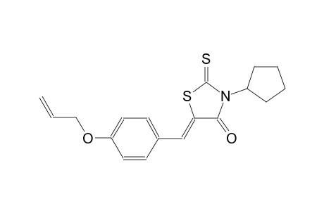 (5Z)-5-[4-(allyloxy)benzylidene]-3-cyclopentyl-2-thioxo-1,3-thiazolidin-4-one