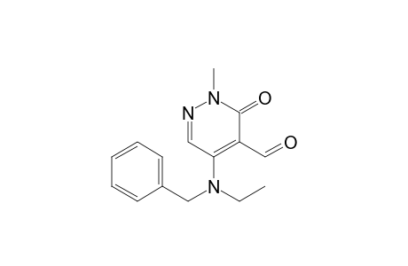 5-[Benzyl(ethyl)amino]-2-methyl-3-oxo-2,3-dihydropyridazine-4-carbaldehyde
