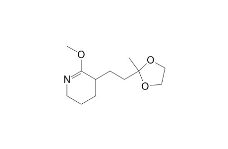 Pyridine, 3,4,5,6-tetrahydro-2-methoxy-3-[2-(2-methyl-1,3-dioxolan-2-yl)ethyl]-
