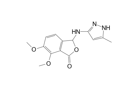 6,7-Dimethoxy-3-[(5-methyl-1H-pyrazol-3-yl)amino]-2-benzofuran-1(3H)-one