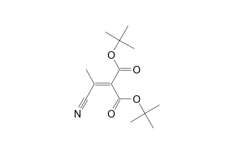 tert-Butyl 3-cyano-2-((tert-butyloxy)-carbonyl)but-2-enoate