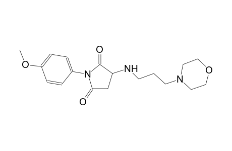 2,5-pyrrolidinedione, 1-(4-methoxyphenyl)-3-[[3-(4-morpholinyl)propyl]amino]-