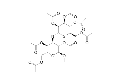 METHYL-3-AMINO-3-DEOXY-3-N-(2,3,4,6-TETRA-O-ACETYL-5-THIO-ALPHA-D-MANNOPYRANOSYL)-3,4,6-TRI-O-ACETYL-ALPHA-D-MANNOPYRANOSIDE