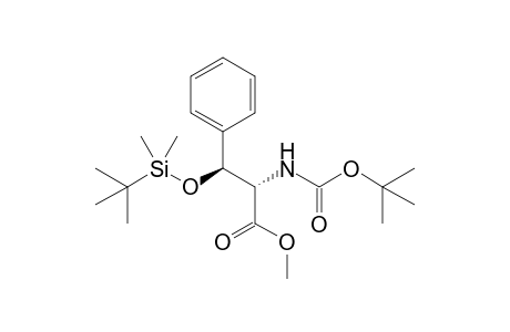 (2S,3S)-2-(tert-butoxycarbonylamino)-3-[tert-butyl(dimethyl)silyl]oxy-3-phenyl-propionic acid methyl ester