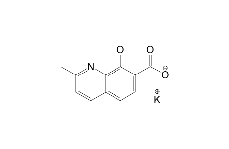 2-METHYL-8-HYDROXYQUINOLINE-7-CARBOXYLIC-ACID-POTASSIUM-SALT;SOLID-STATE