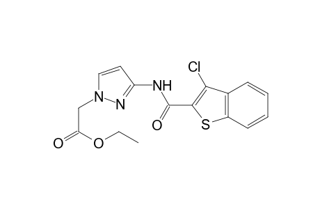 1H-Pyrazole-1-acetic acid, 3-[[(3-chloro-1-benzothiophen-2-yl)carbonyl]amino]-, ethyl ester