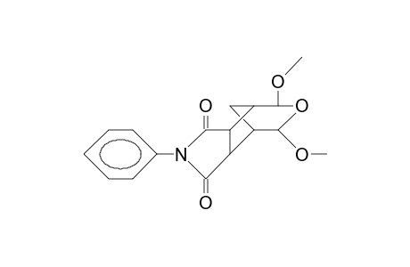 8,10-cis-exo-Dimethoxy-cis-endo-4-phenyl-9-oxa-4-aza-tricyclo(5.3.1.0/2,6/)undecane-3,5-dione