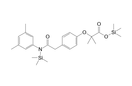 trimethylsilyl 2-[4-[2-(3,5-dimethyl-N-trimethylsilyl-anilino)-2-oxo-ethyl]phenoxy]-2-methyl-propanoate