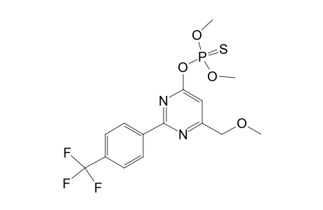 o-(6-(Methoxymethyl)-2-[4-(trifluoromethyl)phenyl]-4-pyrimidinyl) O,O-dimethyl thiophosphate