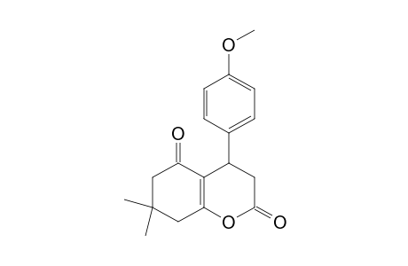 7,7-dimethyl-4-(p-methoxyphenyl)-3,4,7,8-tetrahydro-2H-1-benzopyran-2,5(6H)-dione