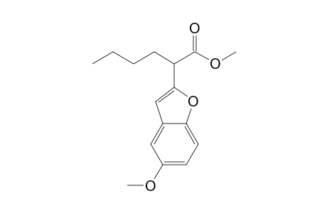 2-(5-Methoxybenzofuran-2-yl)hexanoic acid methyl ester