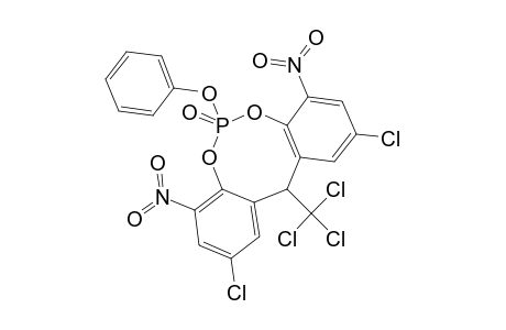 6-PHENOXY-2,10-DICHLORO-4,8-DINITRO-12-TRICHLOROMETHYL-12H-DIBENZO-[D,G]-[1,3,2]-DIOXAPHOSPHOCIN-6-OXIDE