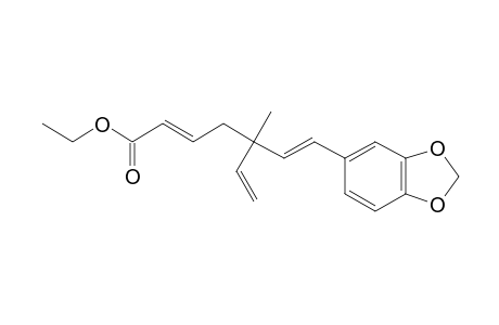 [S,(2E),(6E)]-ETHYL-7-(BENZO-[D]-[1,3]-DIOXOL-5-YL)-5-METHYL-5-VINYLHEPTA-2,6-DIENOATE