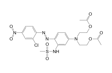 N,N-Bis(2-acetoxyethyl)-3-methylsulphonamido-4-(4-nitro-2-chlorophenylazo)-aniline