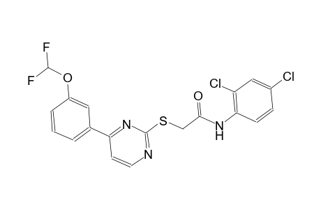 N-(2,4-dichlorophenyl)-2-({4-[3-(difluoromethoxy)phenyl]-2-pyrimidinyl}sulfanyl)acetamide