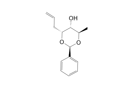 (2R,4R,5R,6R)-4-allyl-6-methyl-2-phenyl-1,3-dioxan-5-ol