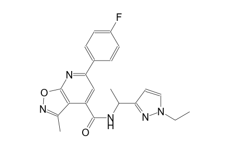 isoxazolo[5,4-b]pyridine-4-carboxamide, N-[1-(1-ethyl-1H-pyrazol-3-yl)ethyl]-6-(4-fluorophenyl)-3-methyl-